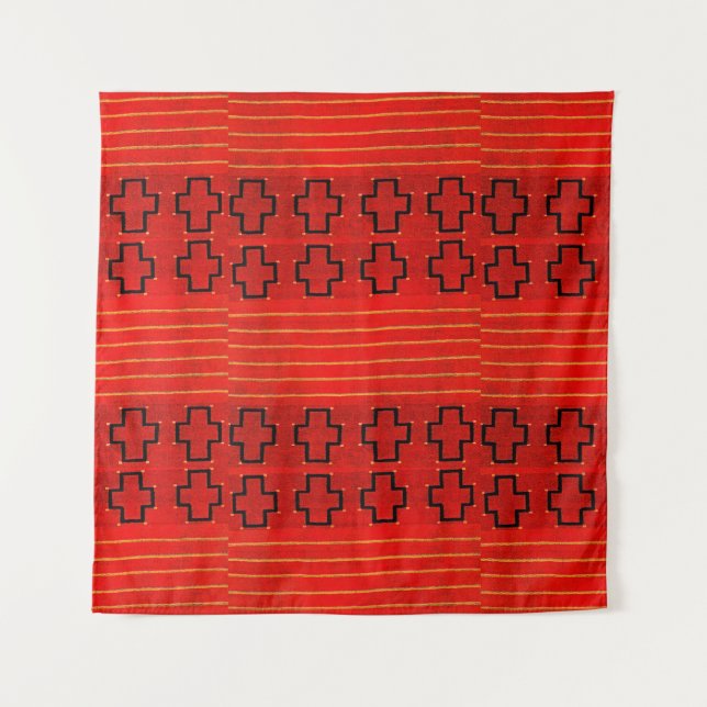 Tapete De Parede Tribal Native American Southwest Weaving Navajo (Frente)