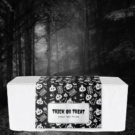 Tapete De Parede Trick ou Treat Halloween Mesa Hang Banner