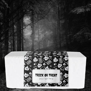 Tapete De Parede Trick ou Treat Halloween Mesa Hang Banner