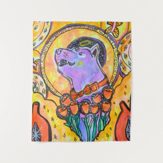 Tapete De Parede Trippy Whimsical Psychedelic Wall Art | LW (Frente)