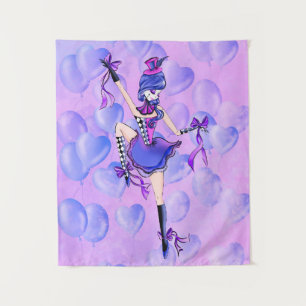 Tapete De Parede Trixie o Palhaço - Balões Azuis