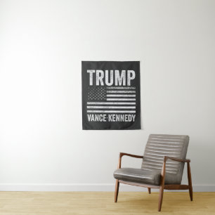 Tapete De Parede Trump Vance Kennedy Election 2024 American Flag
