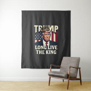 Tapete De Parede Trump Viva o Rei Pro Trump Patriótico