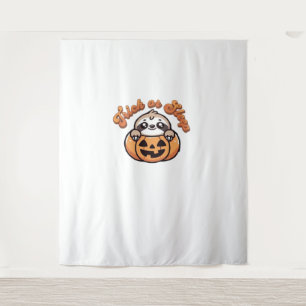 Tapete De Parede Truque de Lama de Halloween ou Pumpkin de Lama de