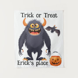 Tapete De Parede Truque ou Tratado de Monstro Feliz do Halloween