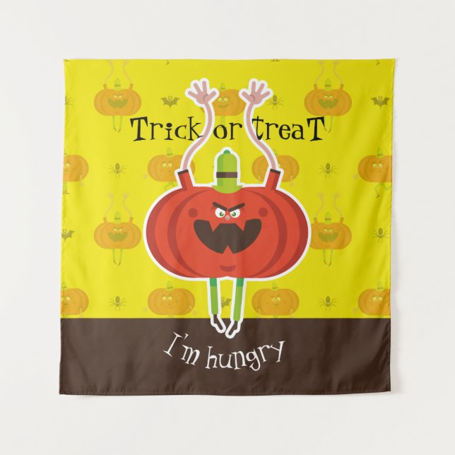 Tapete De Parede Truque ou trate que estou com fome (Frente)