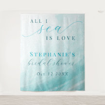 Tudo o que Vejo é Amor Fundo de Casamento no Ocean