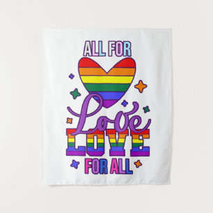 Tapete De Parede Tudo Por Amor Amor Por Todos - Orgulho LGBTQ+