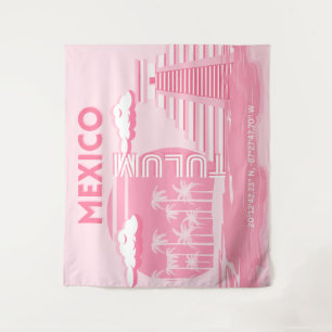 Tapete De Parede Túlio, México, Viagem, Arte Rosa