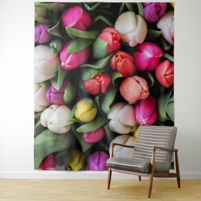 Tapete De Parede Tulipas Flores Coloridas Páscoa (In Situ)