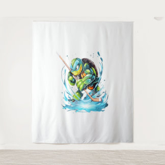 Tapete De Parede Turtle Ice Hockey Player Stick Goalie