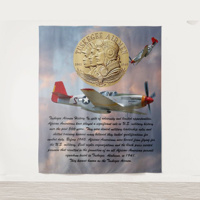Tapete De Parede Tuskegee Airmen COIN (Frente)
