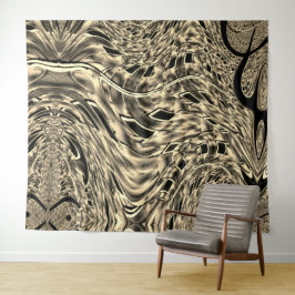 Tapete De Parede Twist espelhou um forte beige de linha ou sombra k