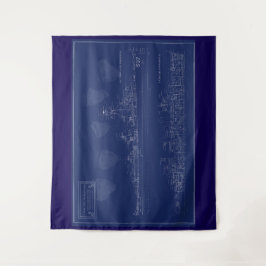 Tapete De Parede U.S.S. The Sullivans Fine Art Blueprint