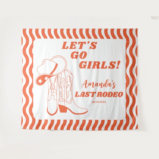 Tapete De Parede Última Festa de solteira do Rodeo (Frente (Horizontal))