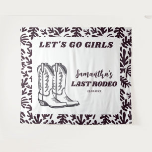 Tapete De Parede Última Festa de solteira Rodeo Ocidental de Cowgir