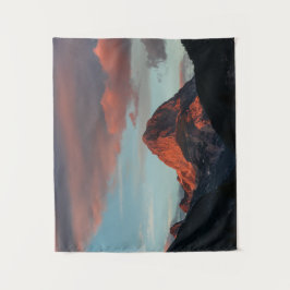 Tapete De Parede Última luz solar na montanha Mangart, Eslovênia