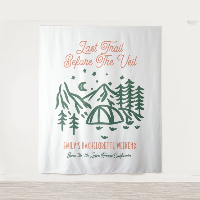 Tapete De Parede Última Trilha antes do Fim de Semana de Despedida  (Frente)