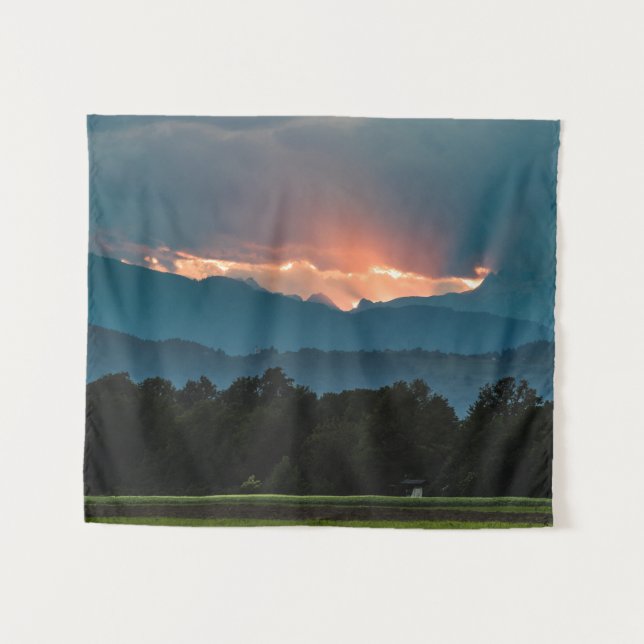 Tapete De Parede Últimos raios de sol antes do pôr do sol (Frente (Horizontal))