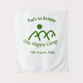 Tapete De Parede Um acampamento feliz sol da montanha verde de 1º a