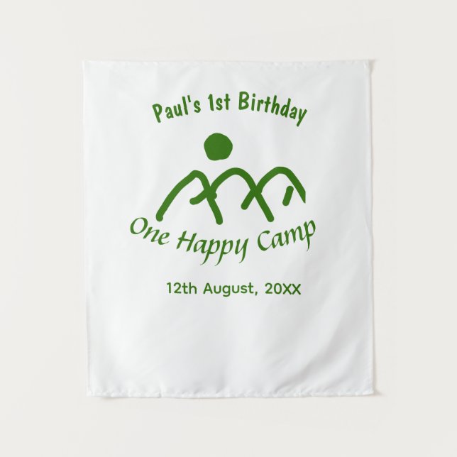 Tapete De Parede Um acampamento feliz sol da montanha verde de 1º a (Frente)