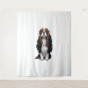 Tapete De Parede Um cachorro bonito Rei Charles Spaniel