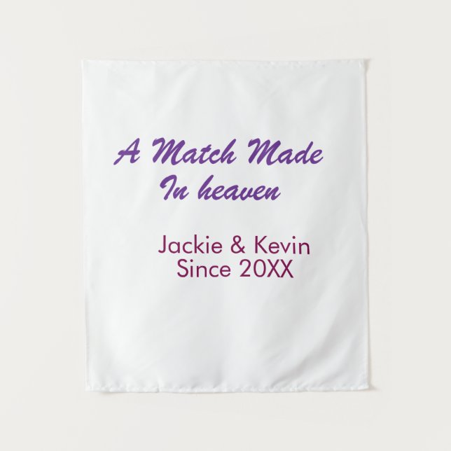 Tapete De Parede Um casamento feito no céu roxo malva desde ano nom (Frente)