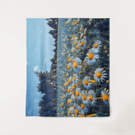 Tapete De Parede Um cheio de campo de camomiles florescente