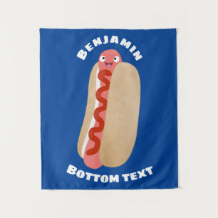 Tapete De Parede Um desenho animado e engraçado de Weiner