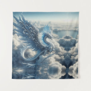 Tapete De Parede Um dragão cercado por nuvens