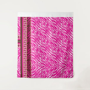 Tapete De Parede Um intrincado padrão floral em rosa e branco, arte