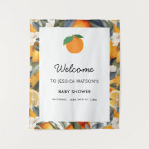 Um Pequeno Doce a Caminho Chuveiro de Bebê Citrino