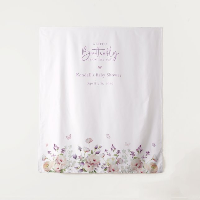 Tapete De Parede Um pequeno pano de fundo de fotos do Chá de fralda (Frente)