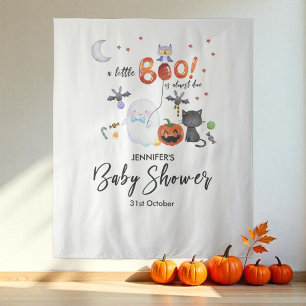 Tapete De Parede Um pequeno pano de fundo do Chá de fraldas de Boo