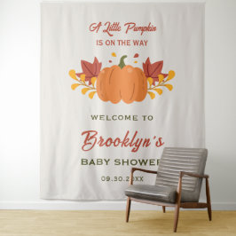 Tapete De Parede Um Pequeno Pumpkin de outono de outono Chá de fral