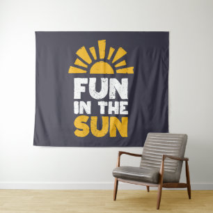 Tapete De Parede Um sinal que diz diversão ao sol