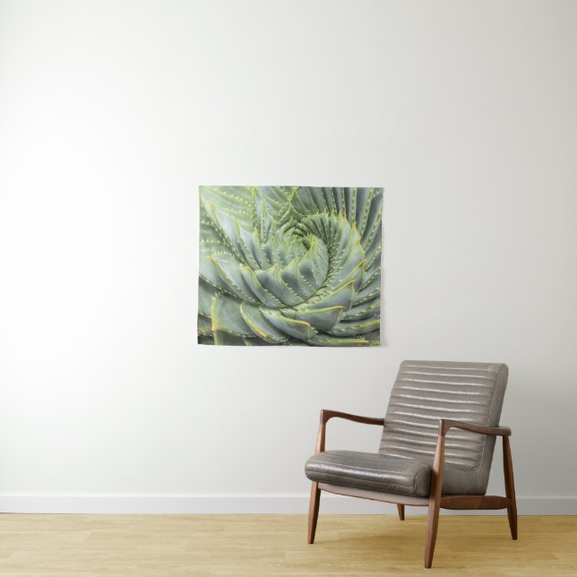 Tapete De Parede Um Succulent verde & branco (In Situ (Horizontal))