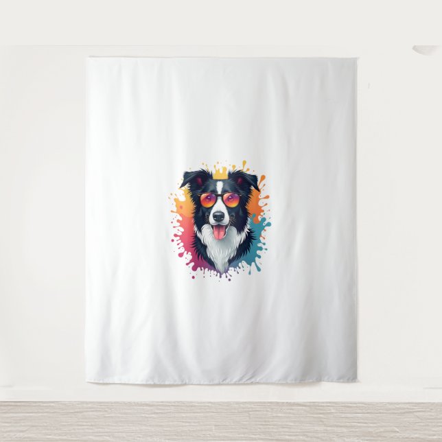Tapete De Parede Uma bela Collie de Cães [RB#10009] (Frente)