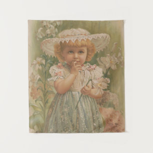 Tapete De Parede "Uma Páscoa em Flor" Ilustração Vintage, cerca de 