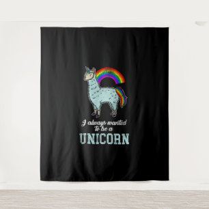 Tapete De Parede Unicorn Llama