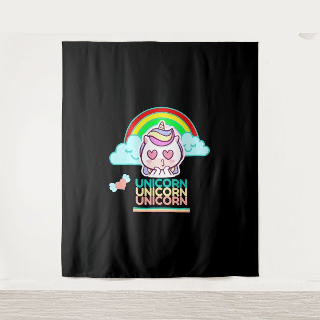 Tapete De Parede Unicorn Love (Frente)