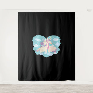 Tapete De Parede Unicorn Love