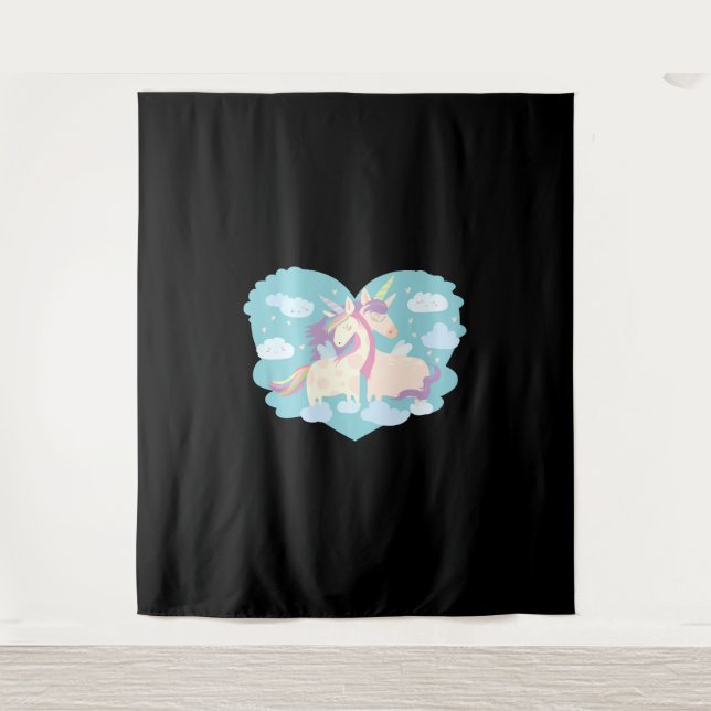 Tapete De Parede Unicorn Love (Frente)