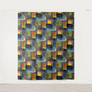 Tapete De Parede Unique blocked colors seamless pattern