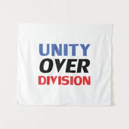 Tapete De Parede "Unity over Division" Blue Red White Black