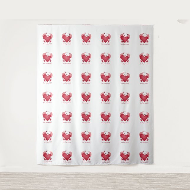 Tapete De Parede urso amoroso (Frente)