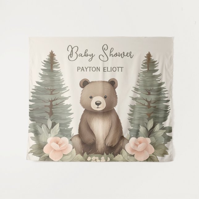 Tapete De Parede Urso Florestal da Madeira (Frente (Horizontal))