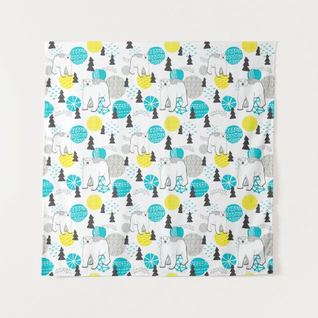 Tapete De Parede Urso polar (Frente)