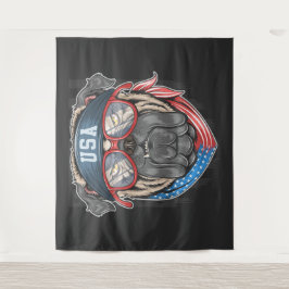 Tapete De Parede USA Buldogue