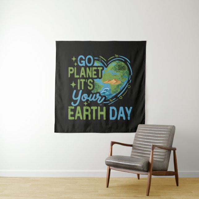 Tapete De Parede Vá Planeta É Seu Dia da Terra (In Situ)